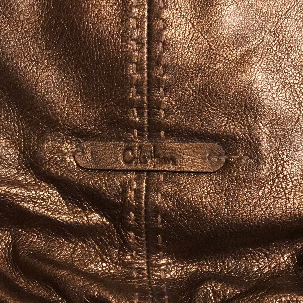 Bronze Leather Cole Haan shoulder bag - Picture 4 of 7